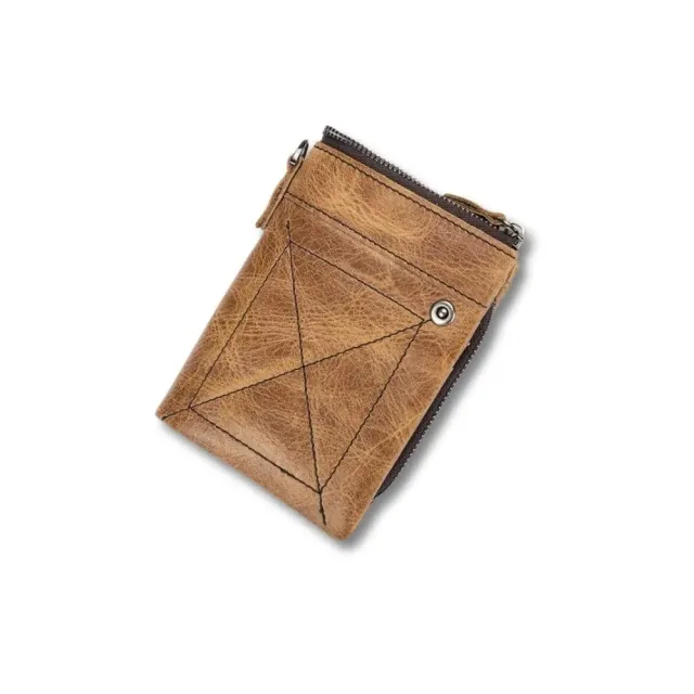 Maison Sacoches Joren porte-monnaie cuir kaki compact
