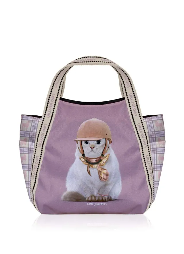 Téo Jasmin Jasmine Jockey Smoke petit cabas 35 cm polyester