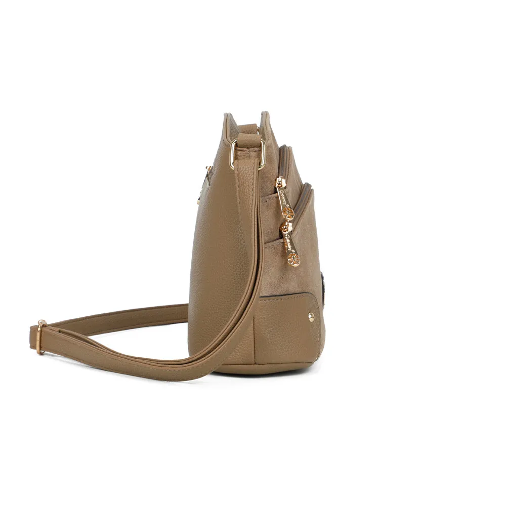 Gallantry L'Organisé Chic bandoulière taupe multipoches