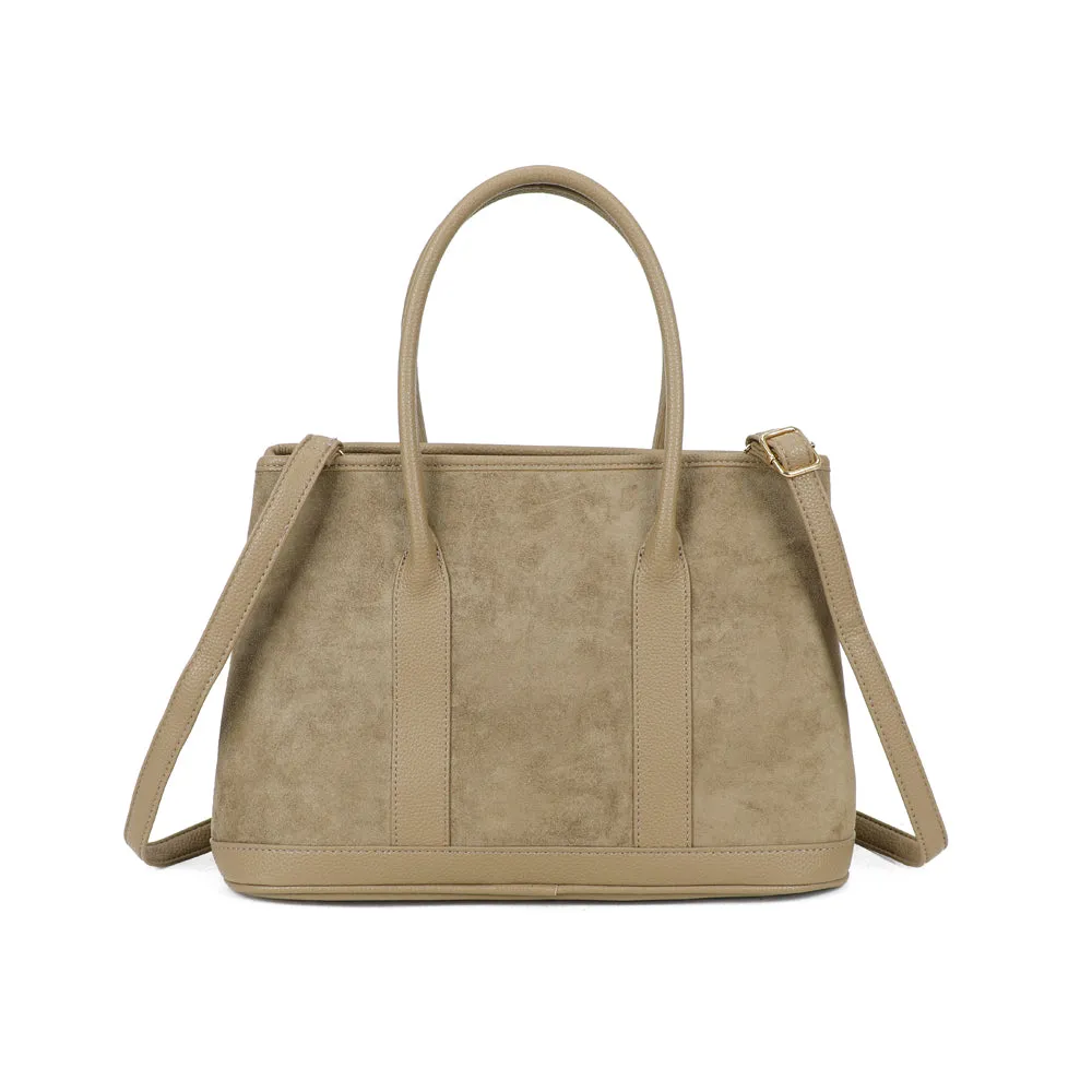Gallantry Paris Cléane Sac à main Taupe Foncé Pompon