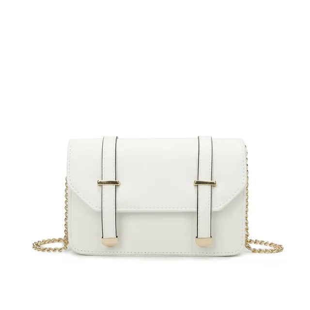 Gallantry Paris Chic Intemporel petit sac blanc chaîne