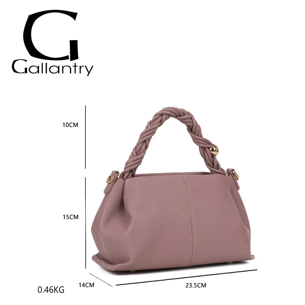 Gallantry Paris Cordélia petit sac poignée tressée noir