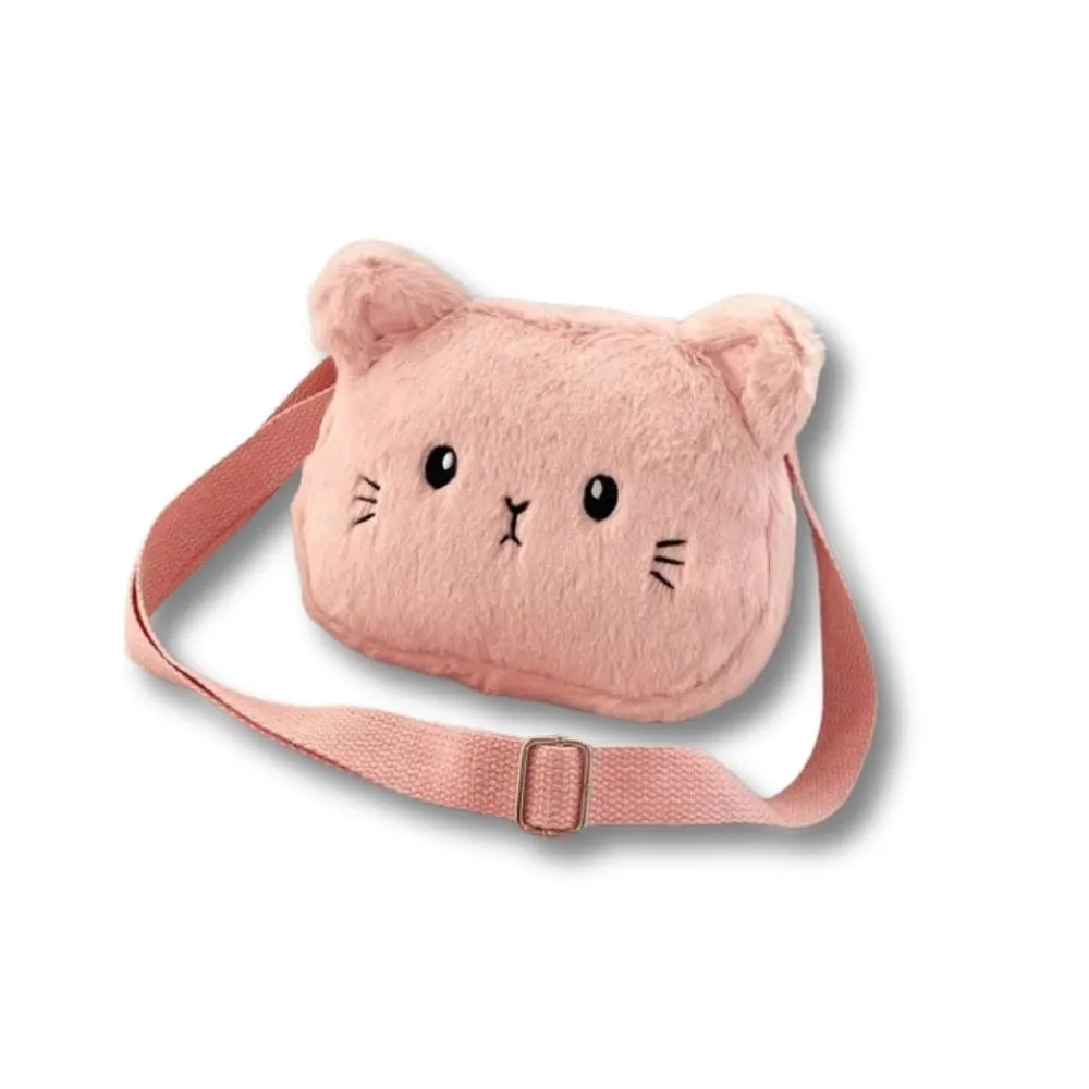 Maison Sacoches Zazou sac enfant chat blanc fourrure