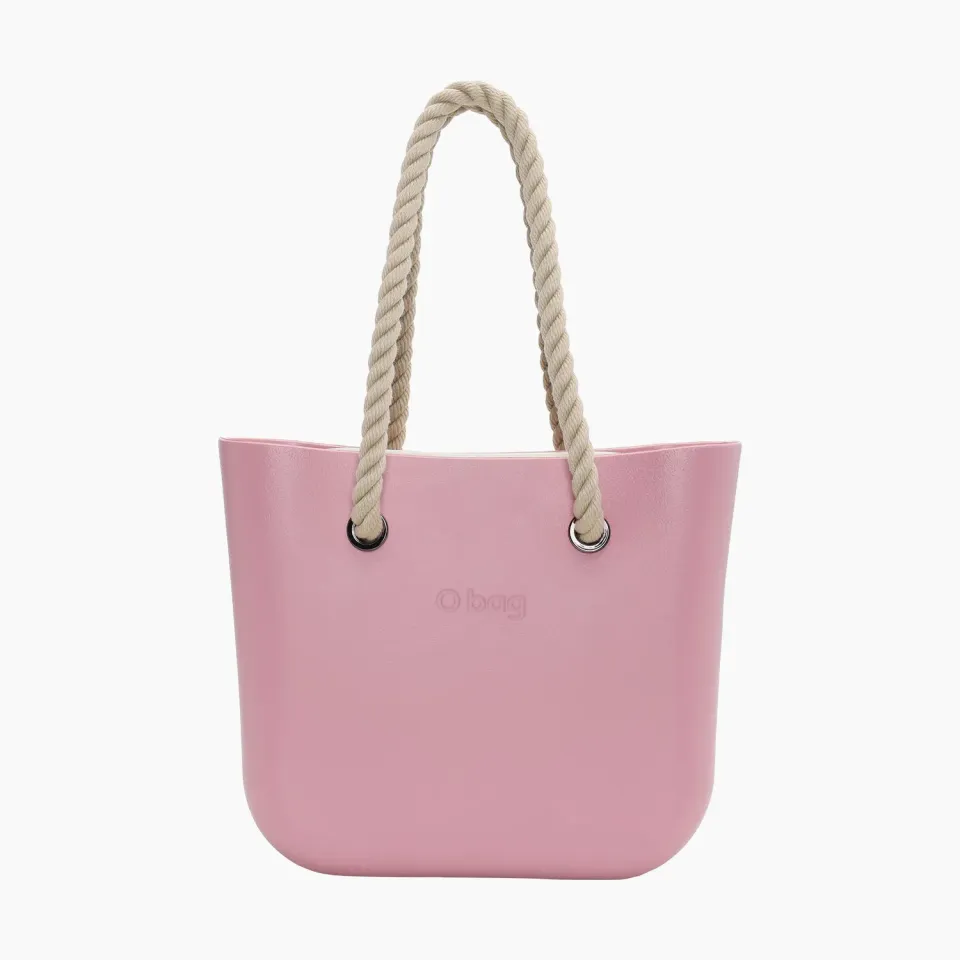 O bag mini sac complet blush corde rose