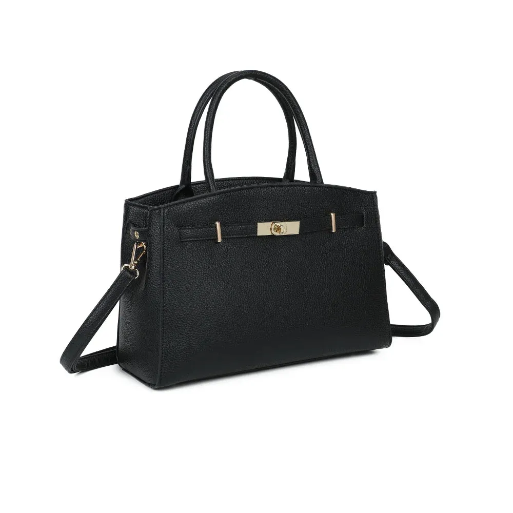 Gallantry Paris Le Monceau sac à main taupe grainé fermoir