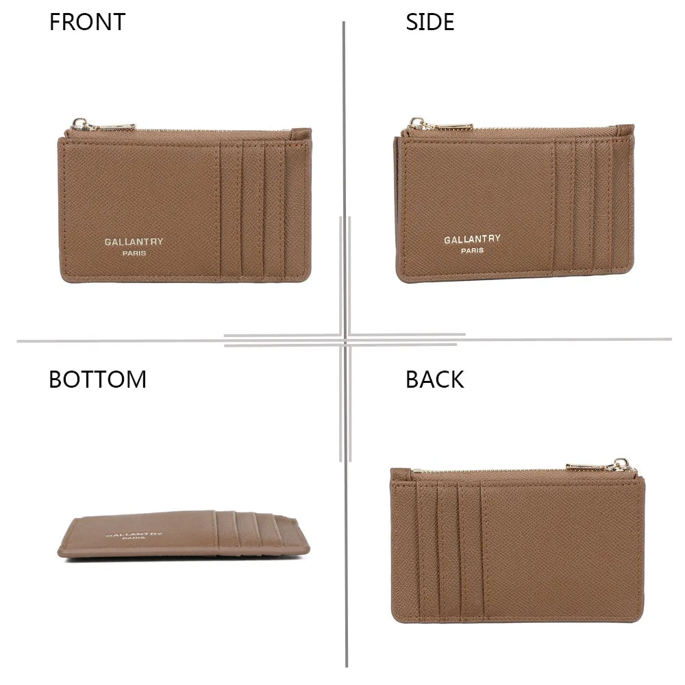 Gallantry Paris Cognac Élégance porte-cartes noir compact