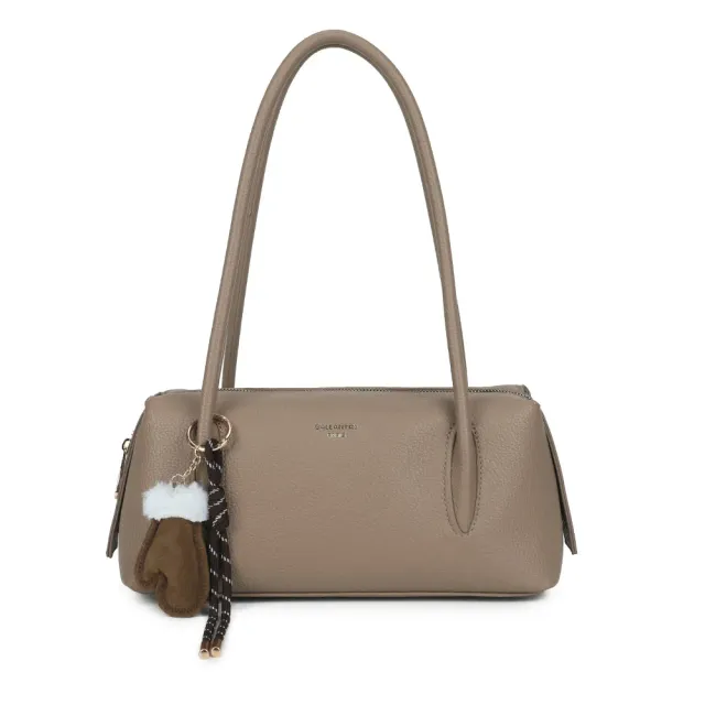 Gallantry Linotte sac à main zippé taupe grainé