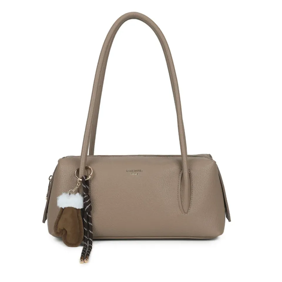 Gallantry Linotte sac à main zippé taupe grainé