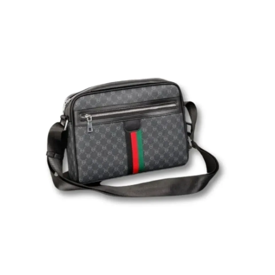 Maison Sacoches Ismar sacoche tissu noir 28 cm