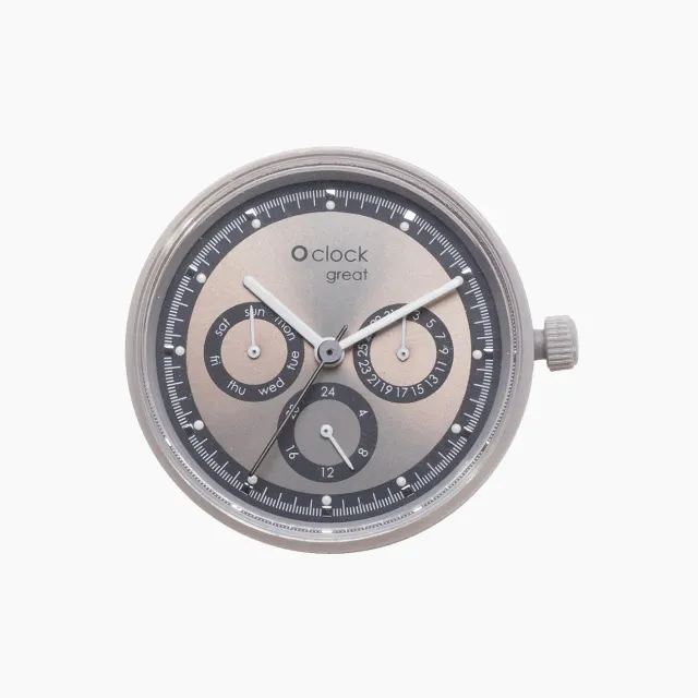O bag O Clock Great Racing Gris Clair mécanisme gris
