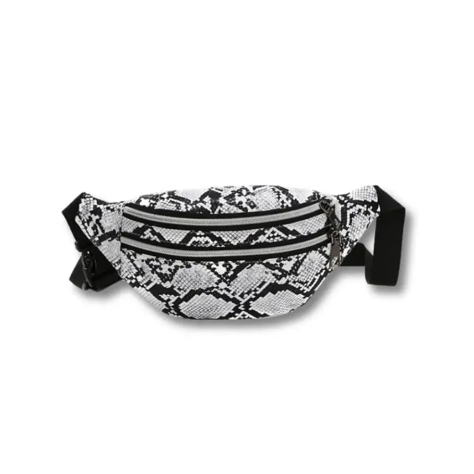 Maison Sacoches Serpy banane femme rouge python