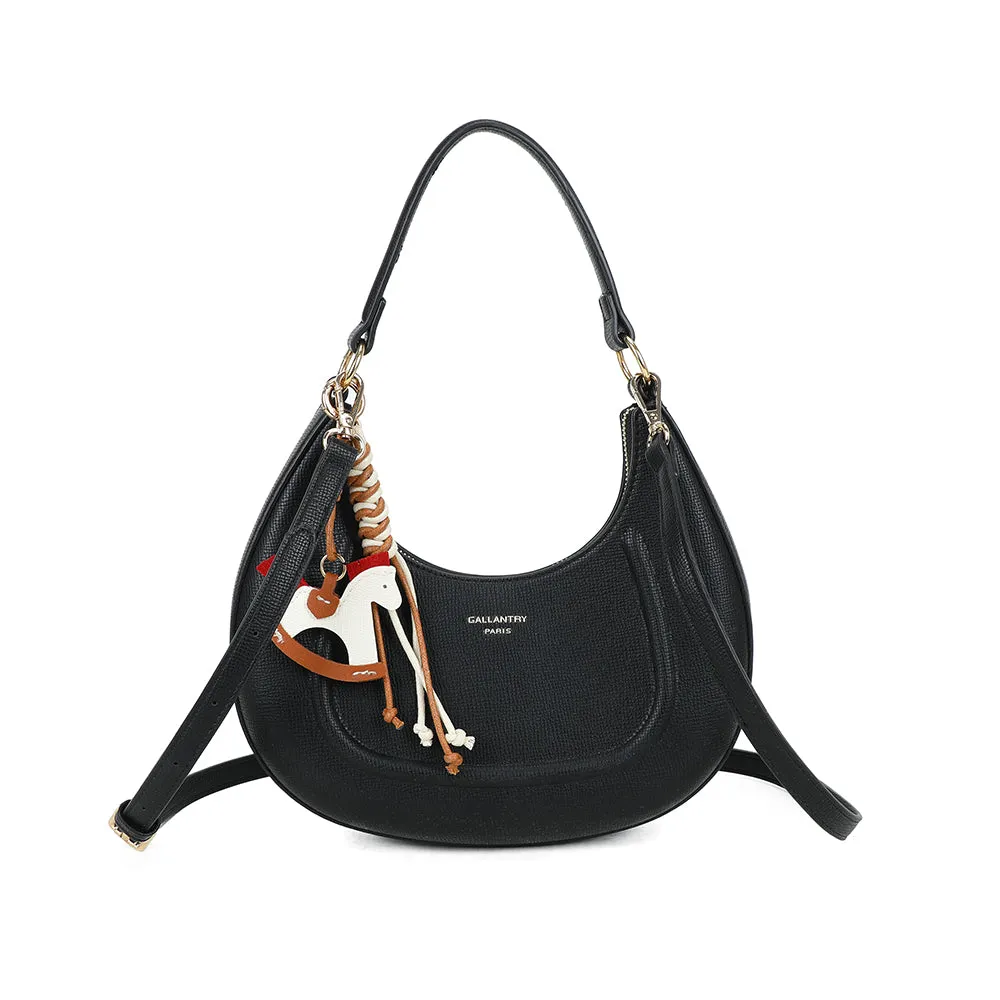 Gallantry Paris Dolce Luna sac à main noir demi-lune