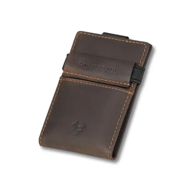 Maison Sacoches Milo porte-cartes cuir marron RFID 10 cartes