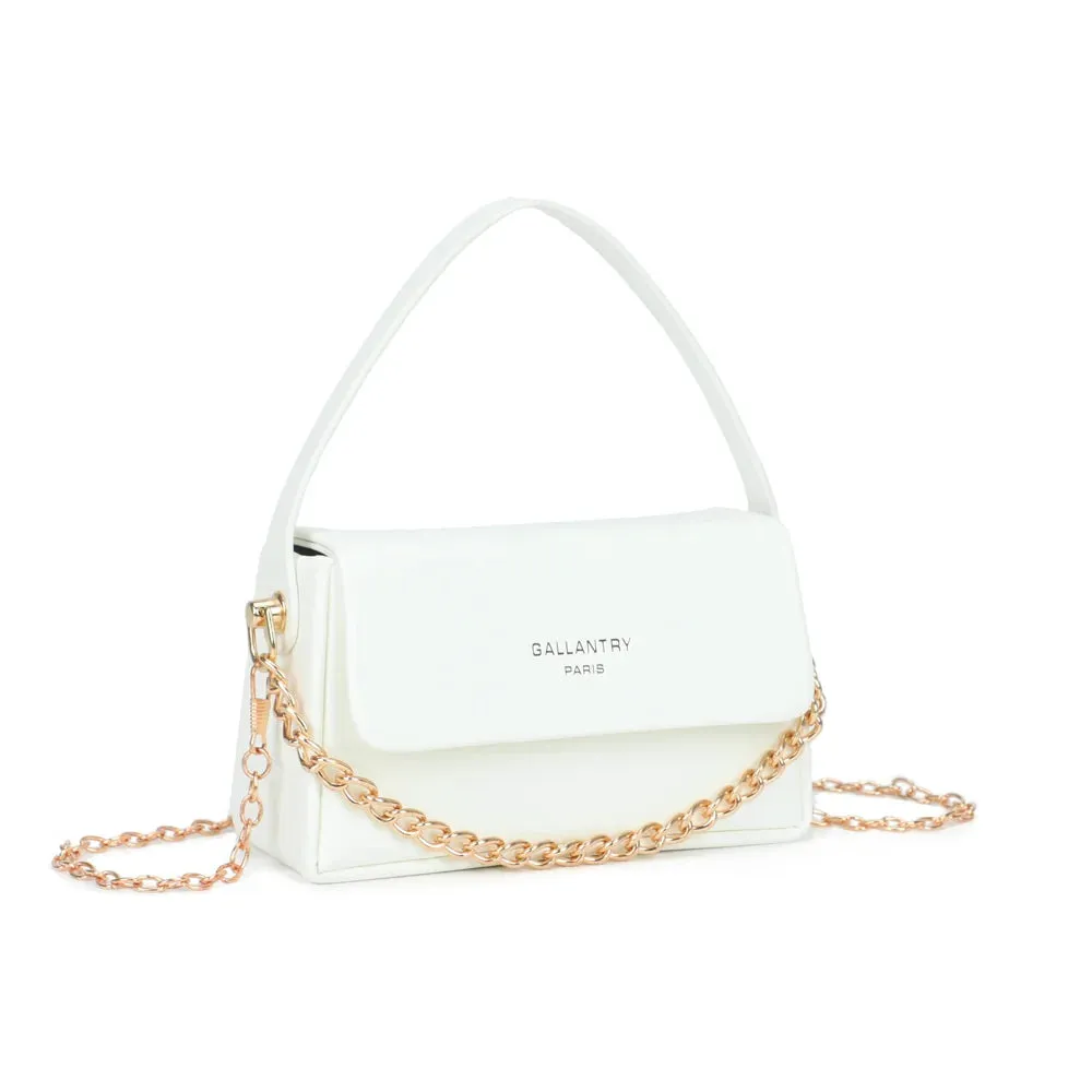 Gallantry Paris Azurée mini sac chaîne dorée bleu clair