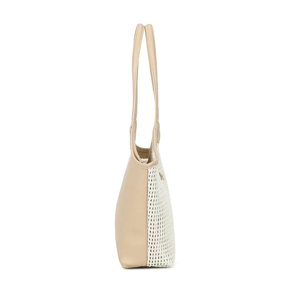 Gallantry Paris Oréna sac épaule beige ajouré