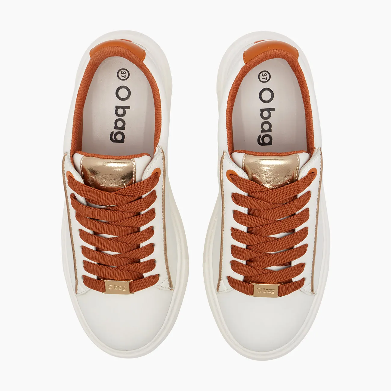 O bag London sneakers baskets blanc brûlé 37 recyclées