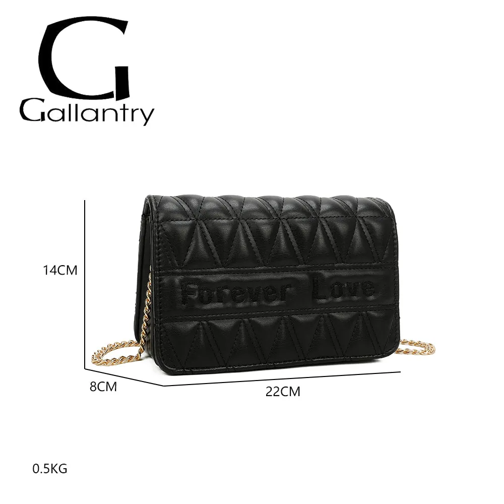 Gallantry Paris Camille sac bandoulière noir matelassé