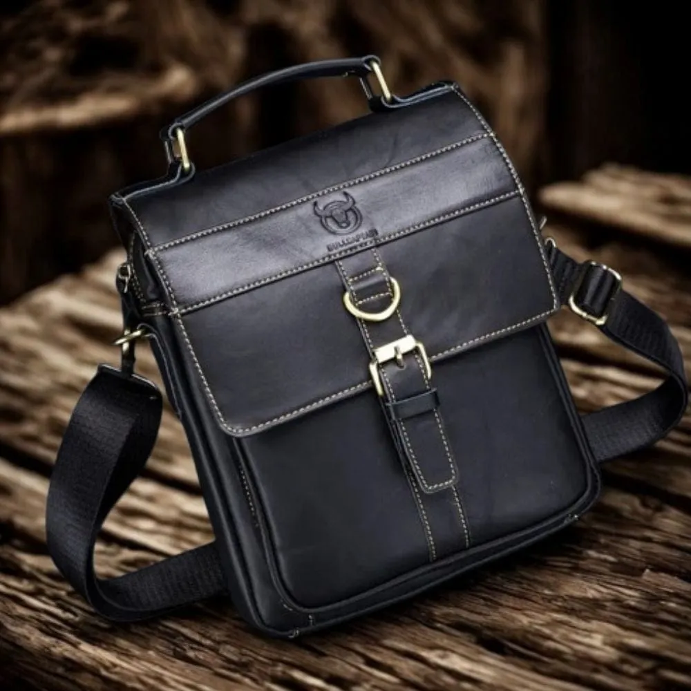 Maison Sacoches Lumen sacoche cuir noir compacte