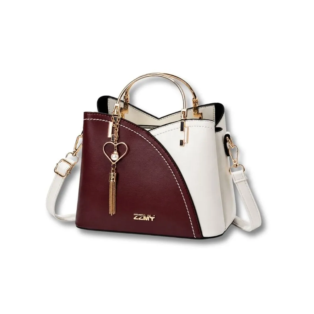 Maison Sacoches Alix sac à main cuir Camel chic