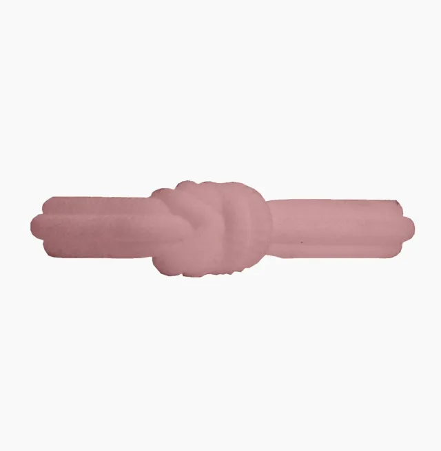 O bag Knot bracelet silicone cipria single