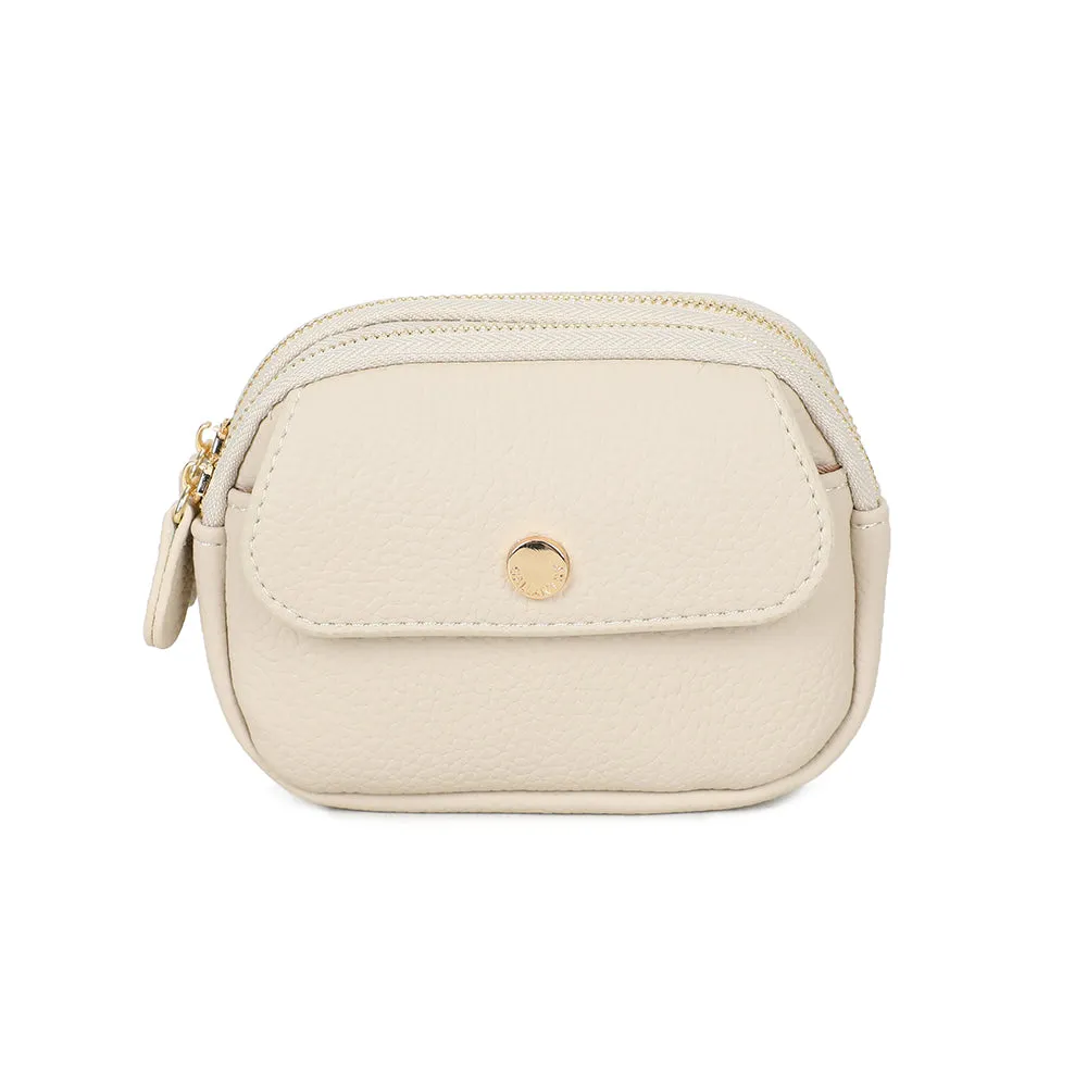 Gallantry Noria compagnon porte-monnaie Noir zippé