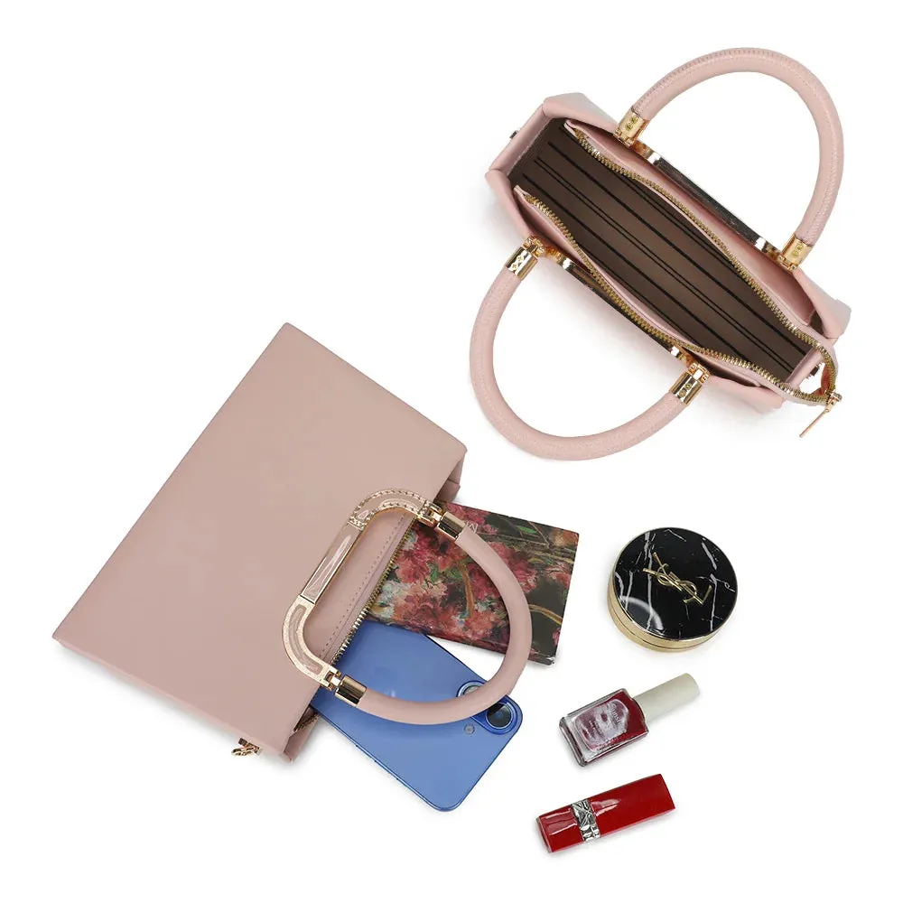 Gallantry Paris La Prima sac à main rose rigide