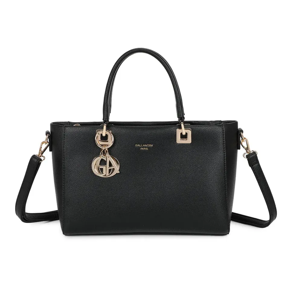 Gallantry Élancia sac à main noir façon saffiano