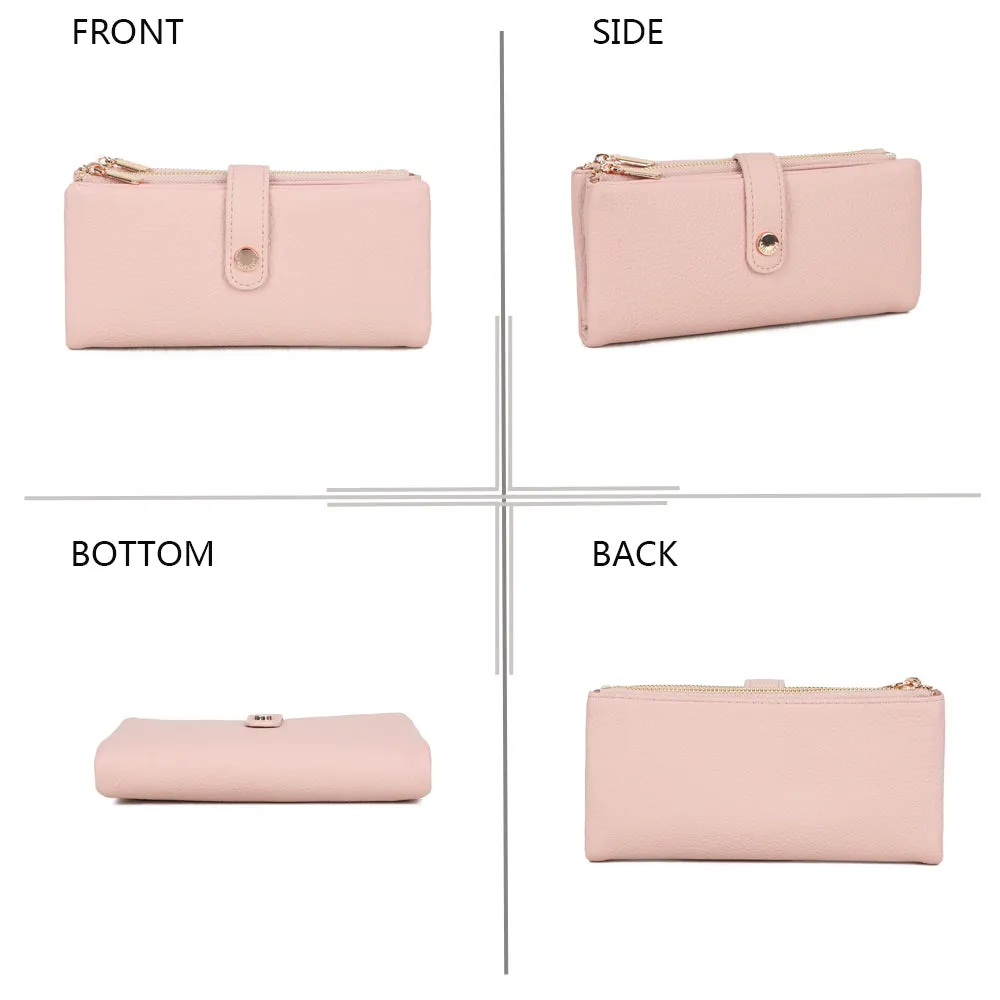 Gallantry Paris Rosy Chic portefeuille noir zippé
