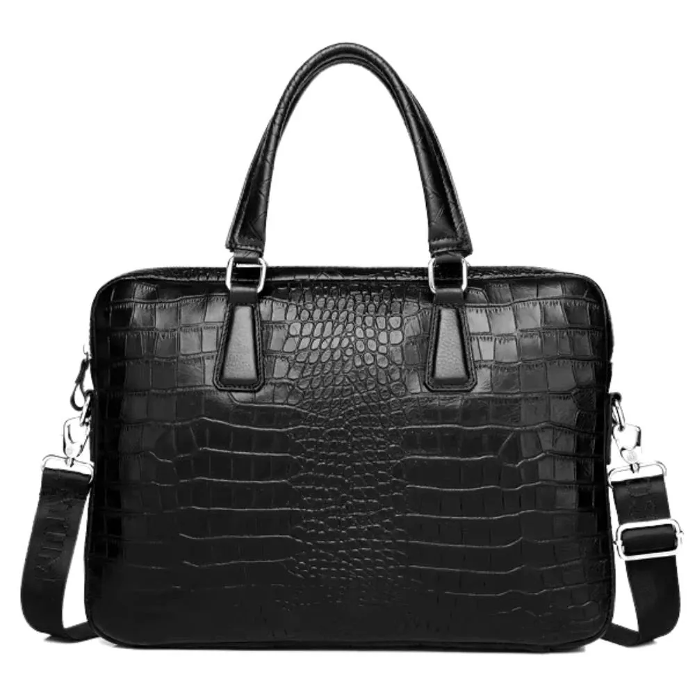 Mon Sacoche Porte Document Aspect Crocodile homme