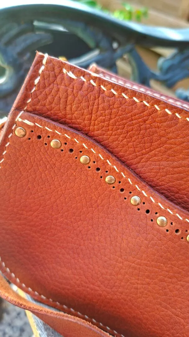 Atelier Anne R Héritage sac épaule cuir marron chaud