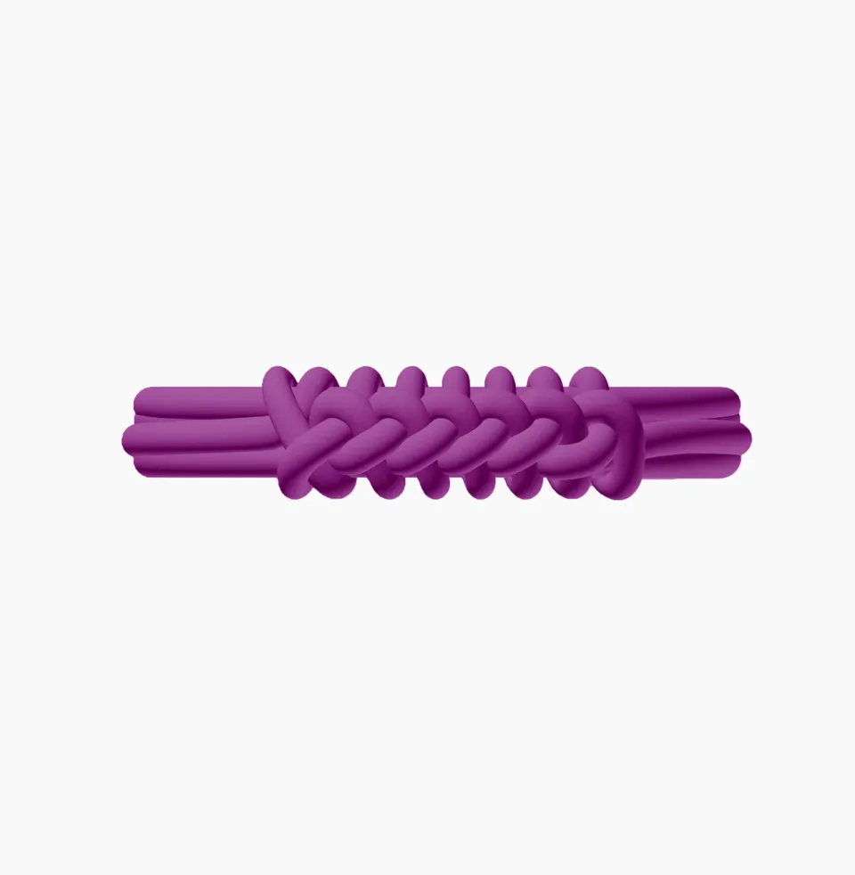 O bag Knot Double bracelet silicone violet