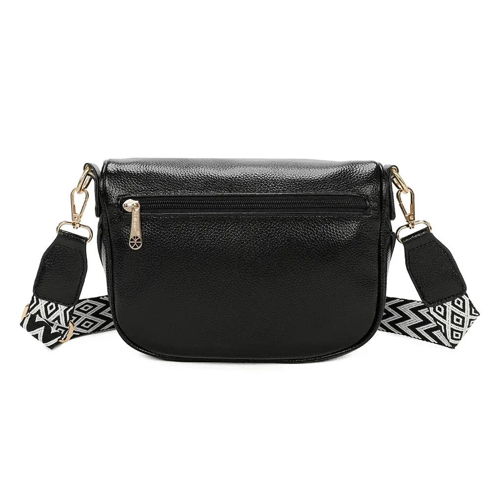 Gallantry Paris Glamour Shiny sac bandoulière noir brillant