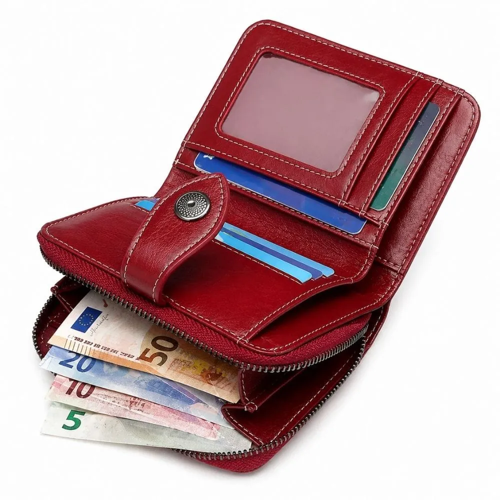 Maison Sacoches Elina porte-monnaie femme vintage compact