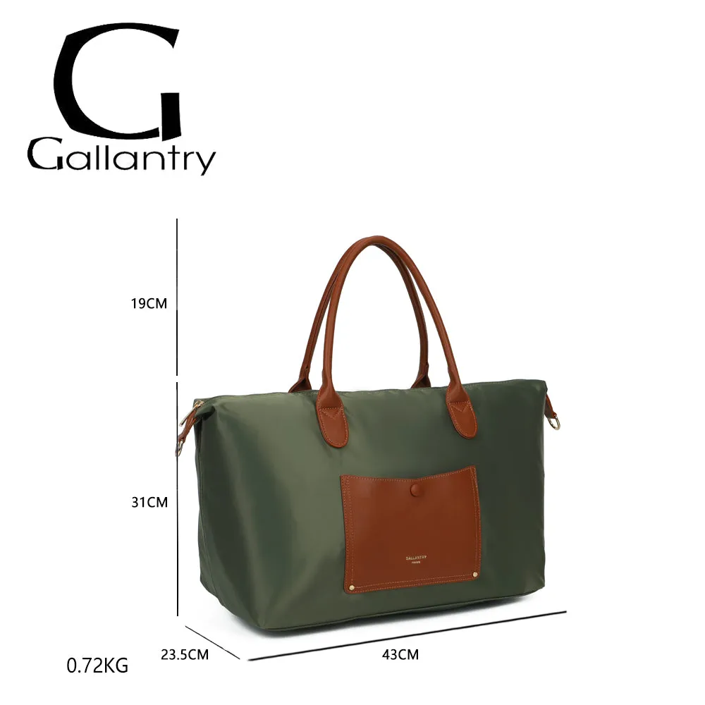 Gallantry Paris Vadrouille Chic cabas vert foncé grand