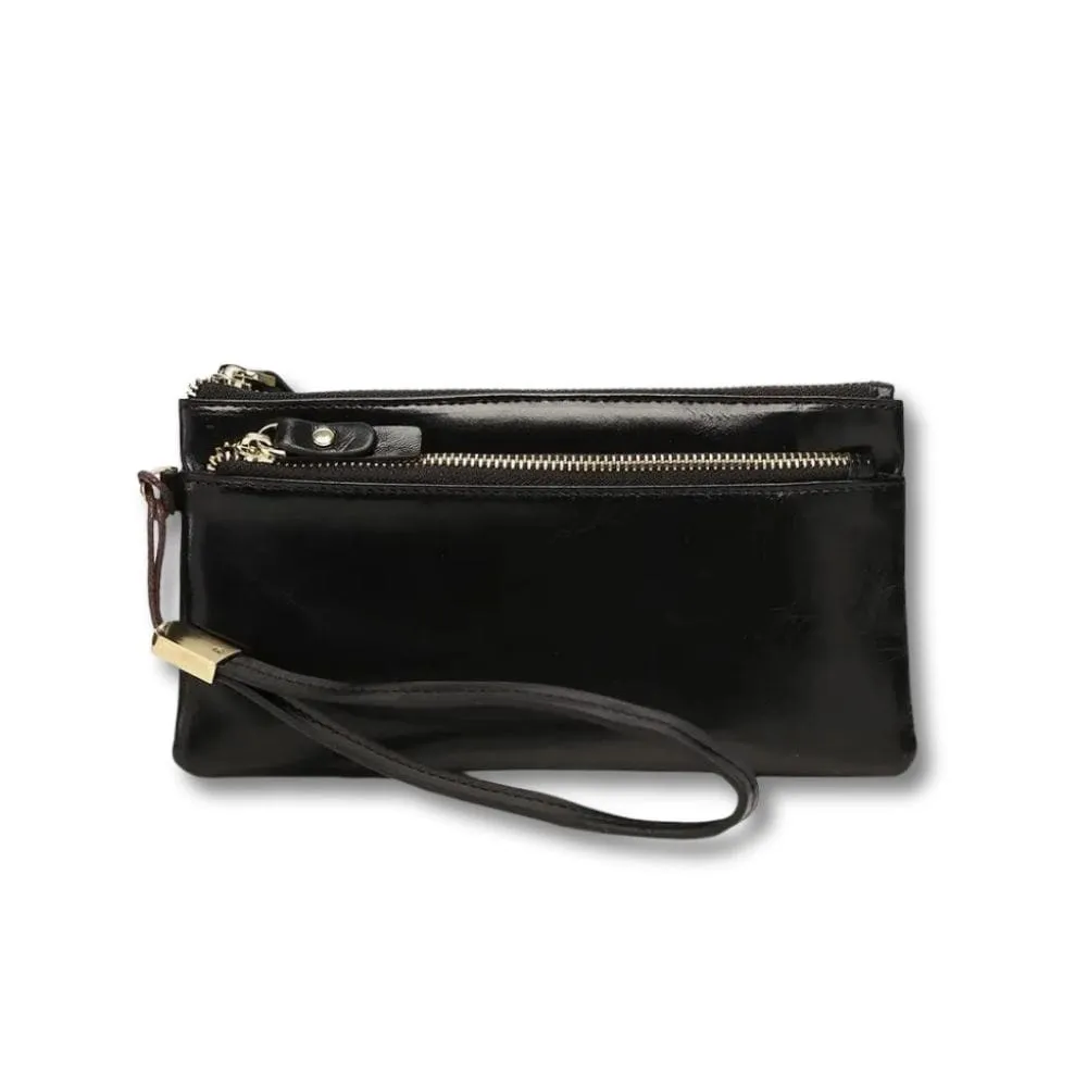 Maison Sacoches Auréa Grande Pochette Femme Rouge cuir
