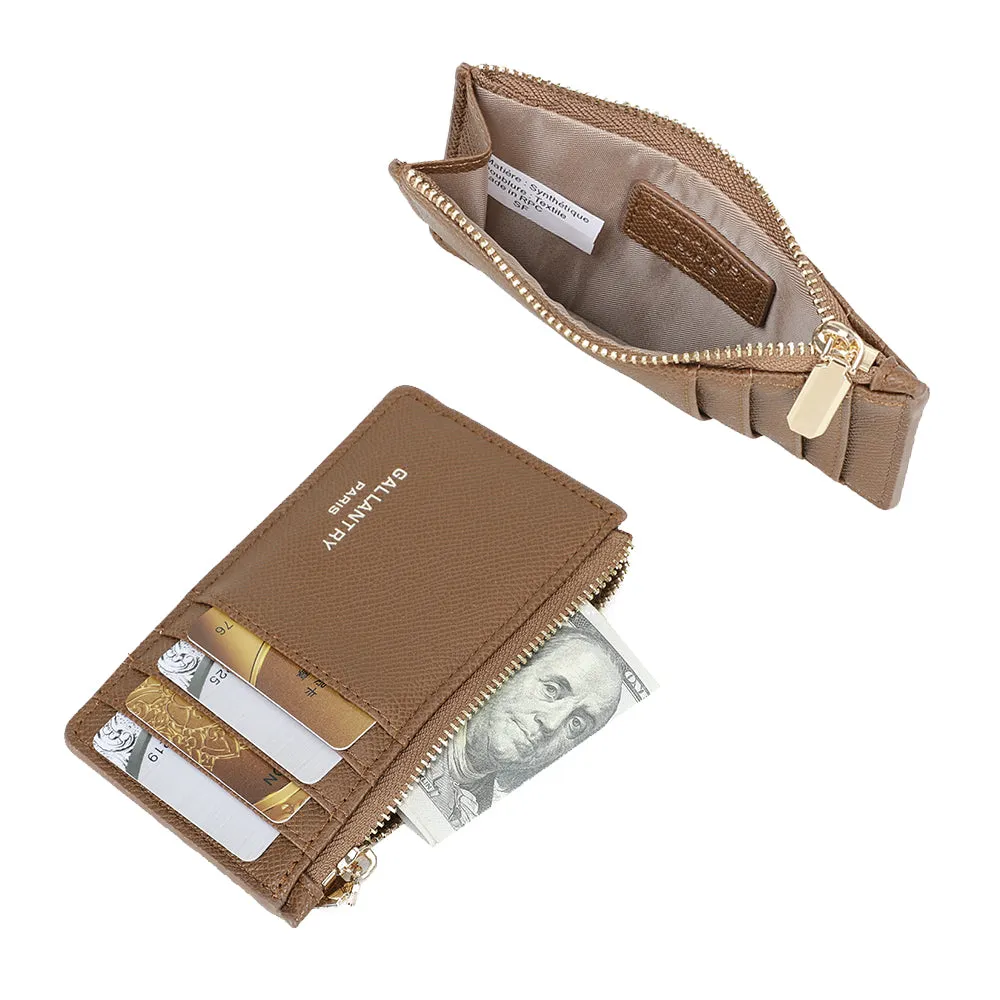 Gallantry Paris Cognac Élégance porte-cartes noir compact