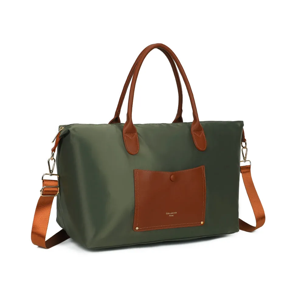 Gallantry Paris Vadrouille Chic cabas vert foncé grand