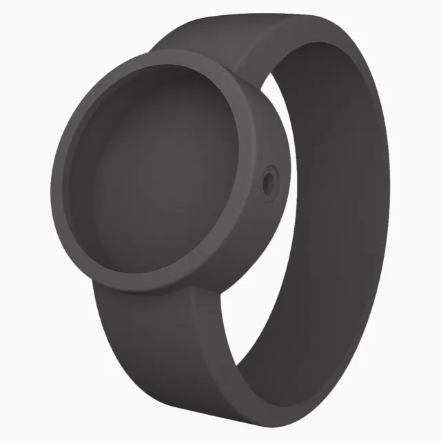 O bag O Clock bracelet montre gris foncé silicone