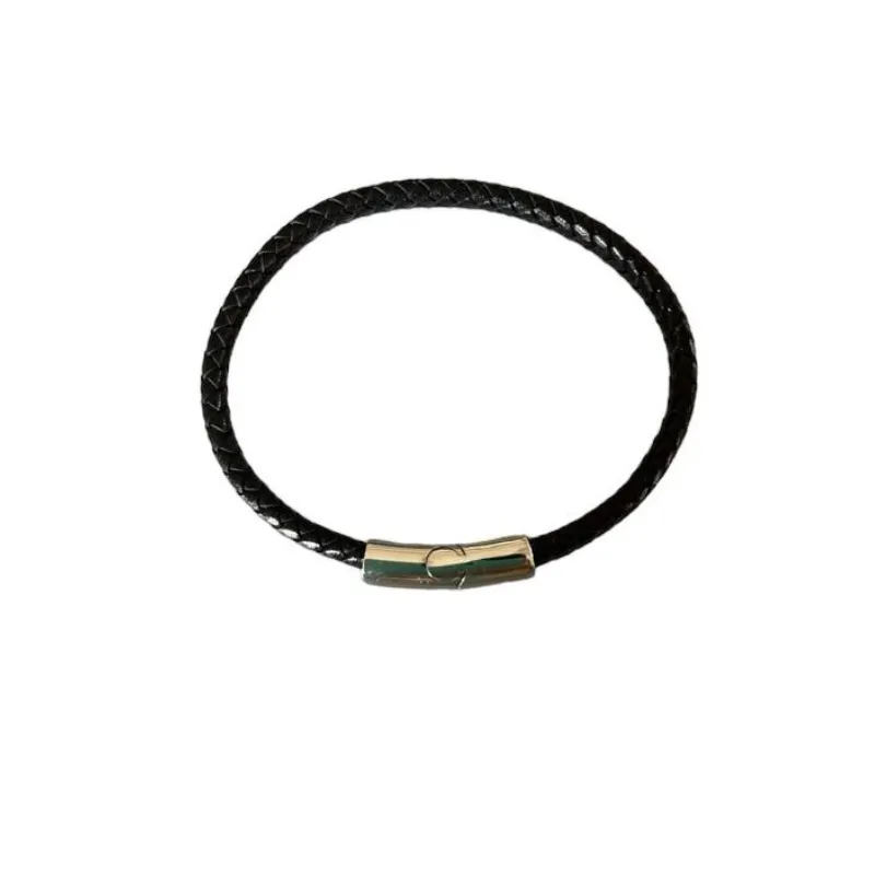 Hexagone Cuir Tressé Plat bracelet cuir