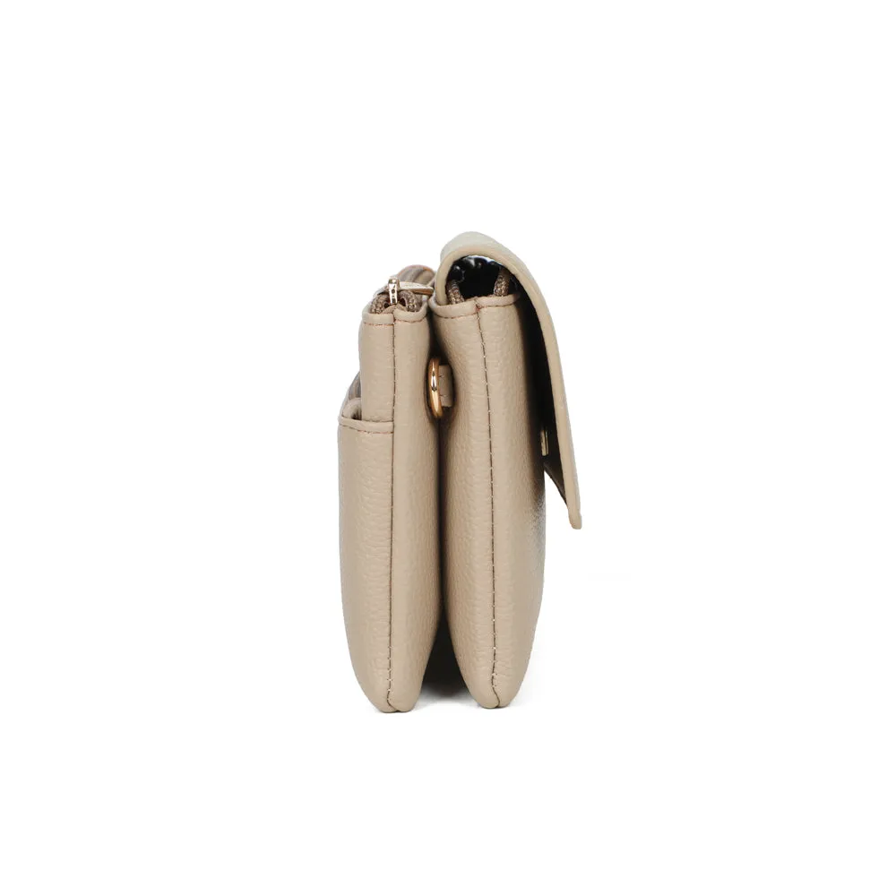 Gallantry Paris Elara pochette bandoulière taupe grainé