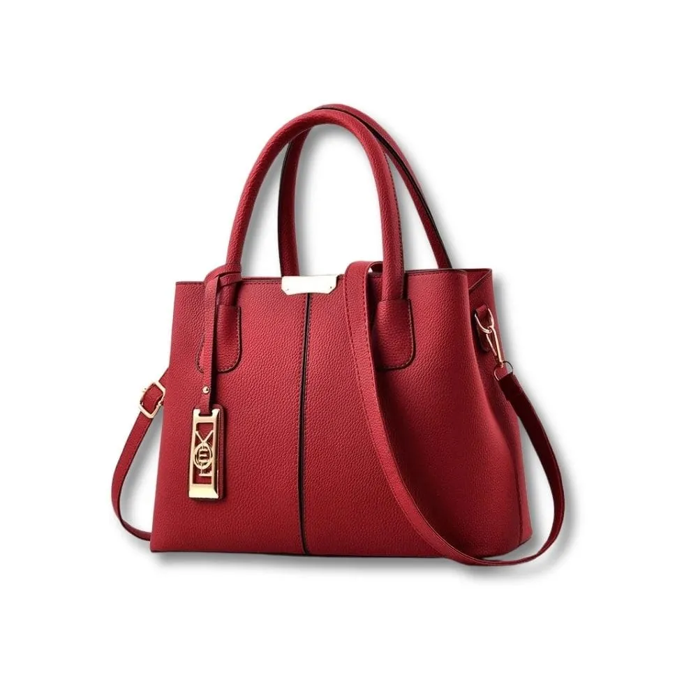 Maison Sacoches Roxane tote bag violet bandoulière amovible