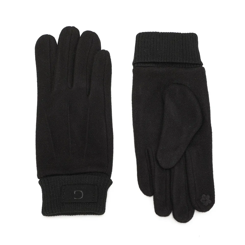 Gallantry Maille Intemporelle gants Noir tactiles
