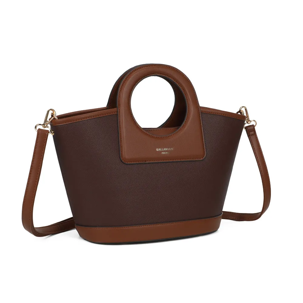 Gallantry La Eulalie sac à main bicolore Coffee