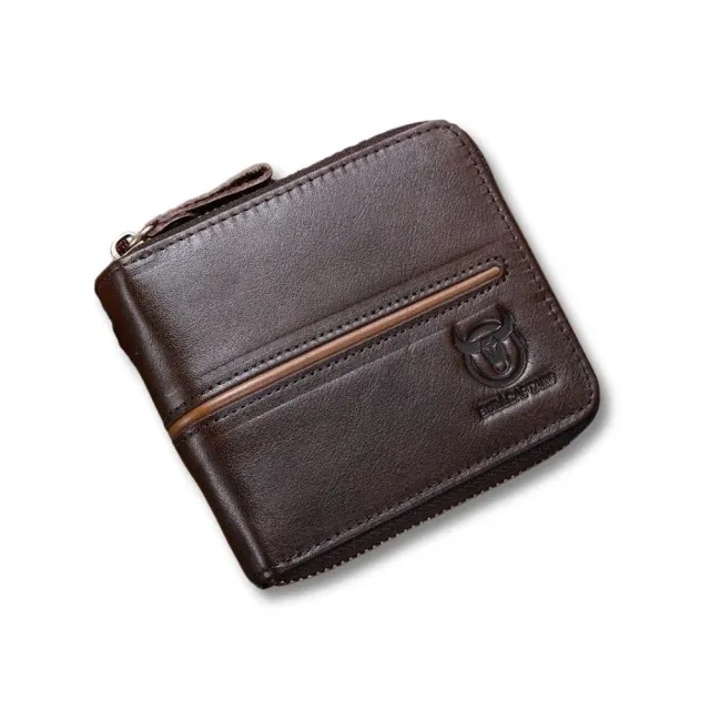Maison Sacoches Classique porte-monnaie cuir café compact