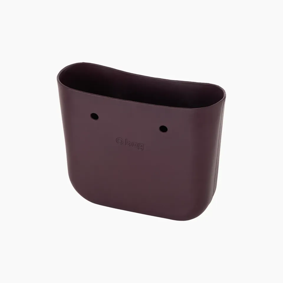 O bag Mini coque bordeaux rigide