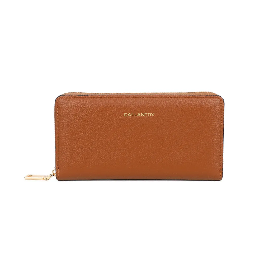 Gallantry Paris Thaïs Zip portefeuille noir grainé