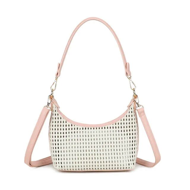Gallantry Paris Sira Riviera Sac à main Rose Tressé