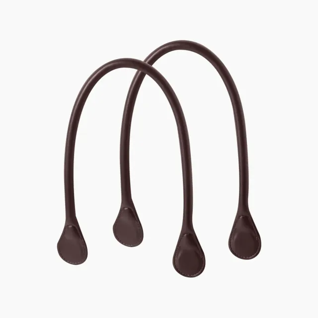 O bag anses longues marron martelé tête de moro