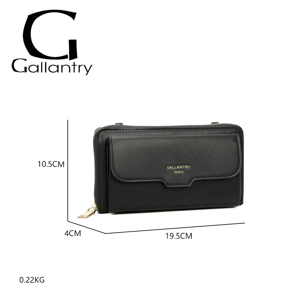 Gallantry Miniature sac bandoulière noir portefeuille