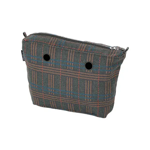 O bag Mini sac intérieur zip écossais military